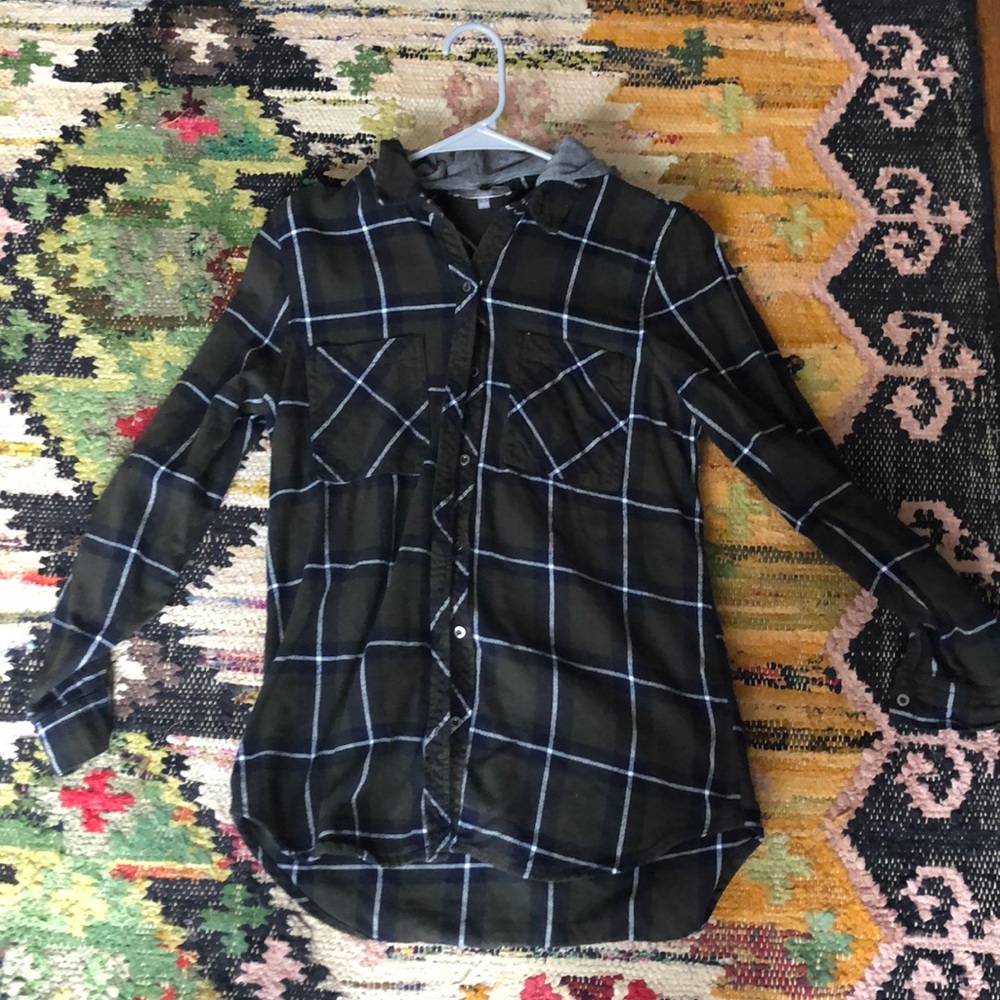 Hooded flannel